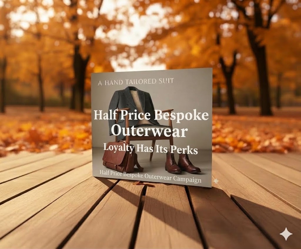 🧥 HALF PRICE BESPOKE OUTERWEAR VOUCHER - OVERCOAT (2)