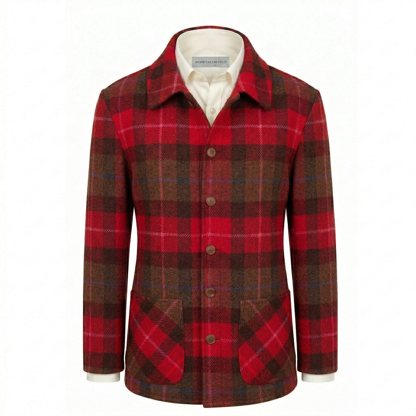 Harris Tweed Red/Brown Overshirt
