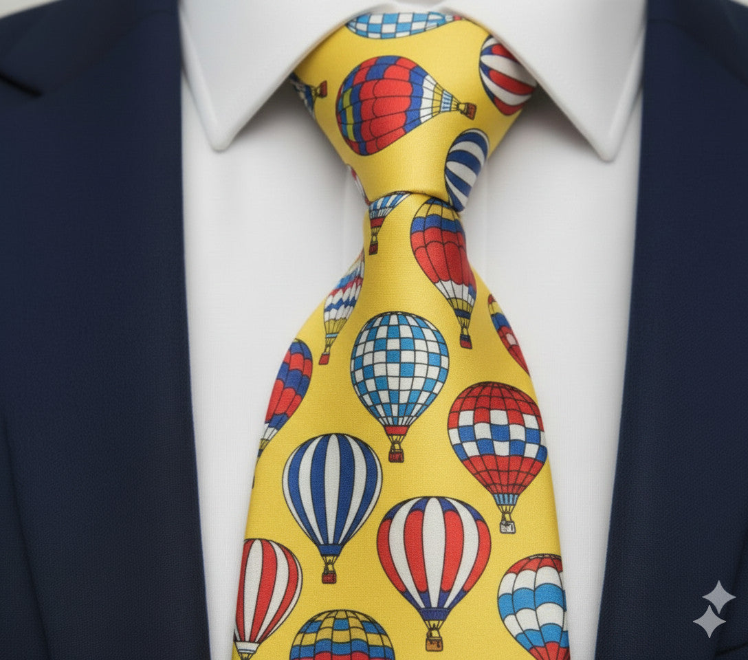 Mens Bespoke Necktie FL-03 Balloons
