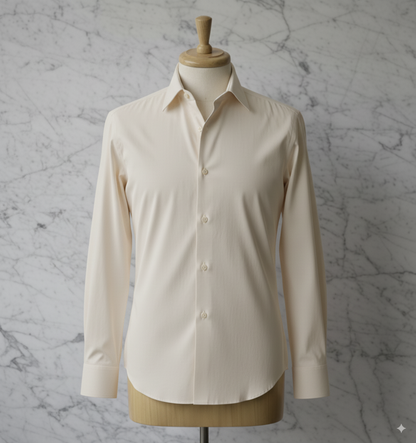 Ivory Cotton/Stretch Shirt Style No: 1725-2