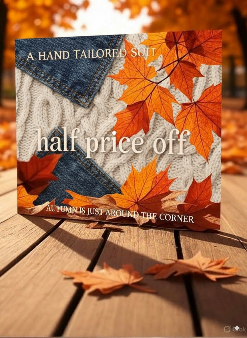 £1000 Voucher - 50% OFF our Custom Casual Collection