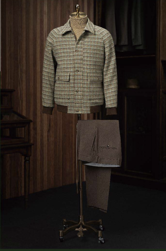 Green Check Tweed Jacket 