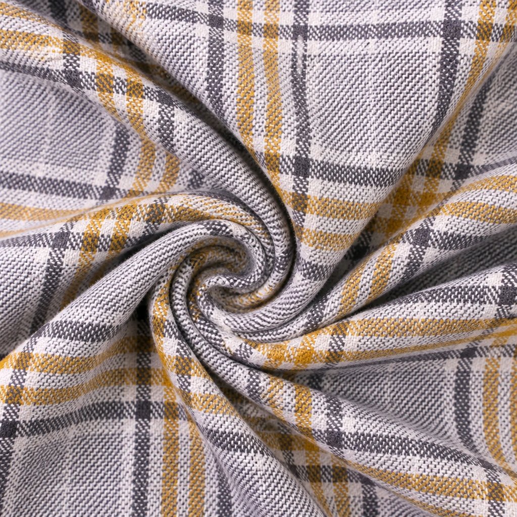 Grey/ Yellow Plaid Tweed Three Piece Suit