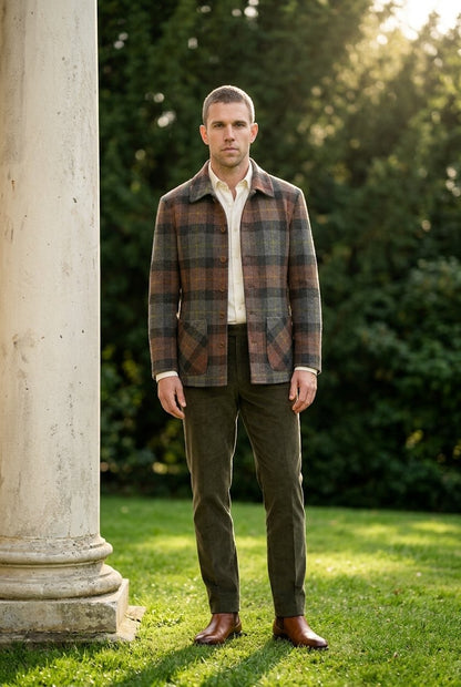 Harris Tweed Brown/Green Over-shirt £300