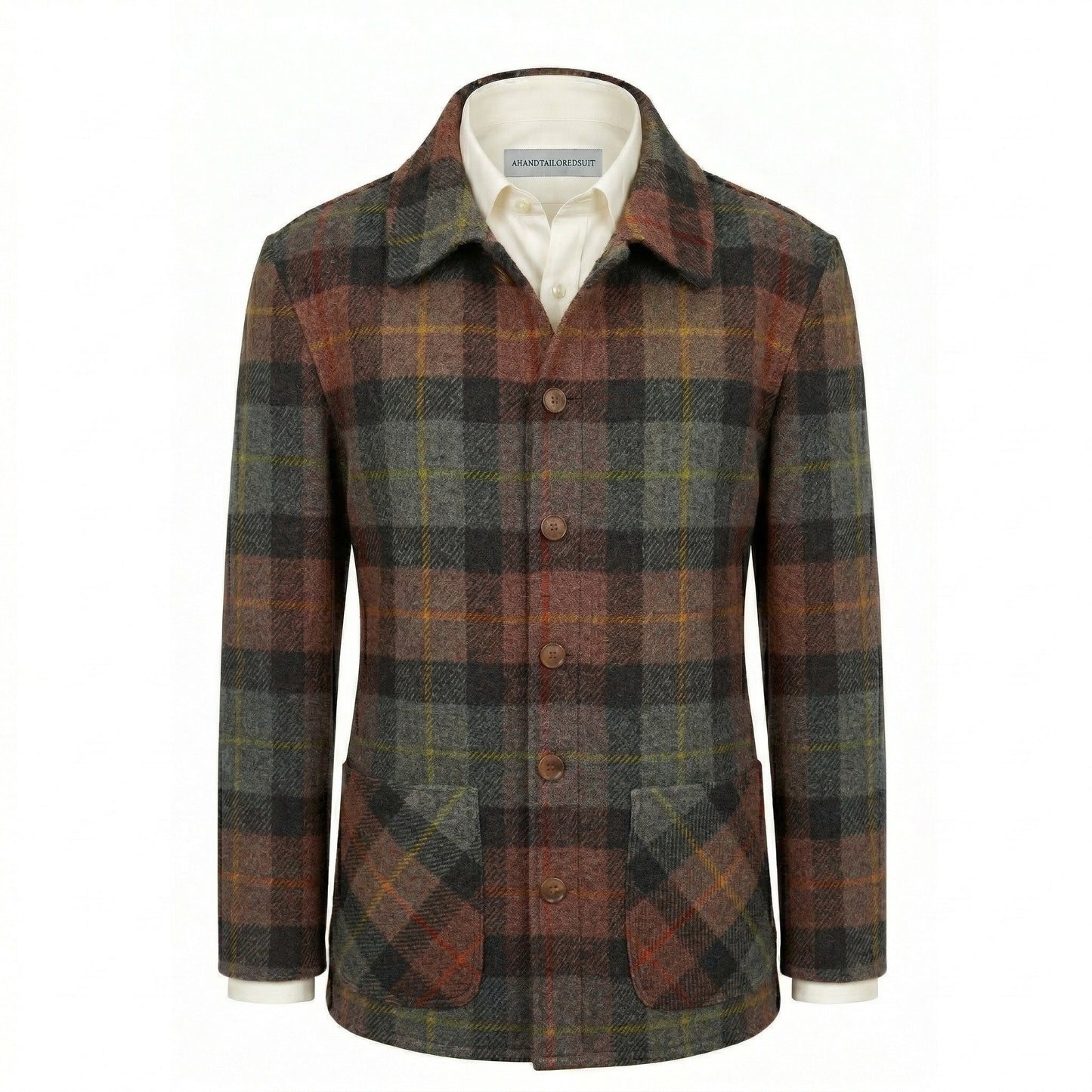 Harris Tweed Brown/Green Overshirt