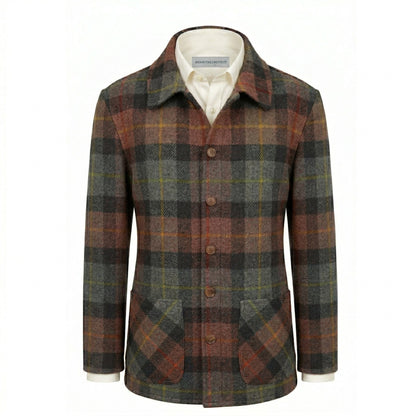 Harris Tweed Brown/Green Overshirt