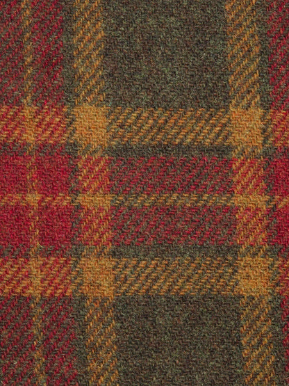 Harris Tweed Green / Orange Check Overshirt