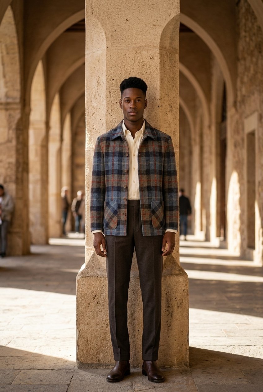 Harris Tweed Mackenzie Over-shirt £300
