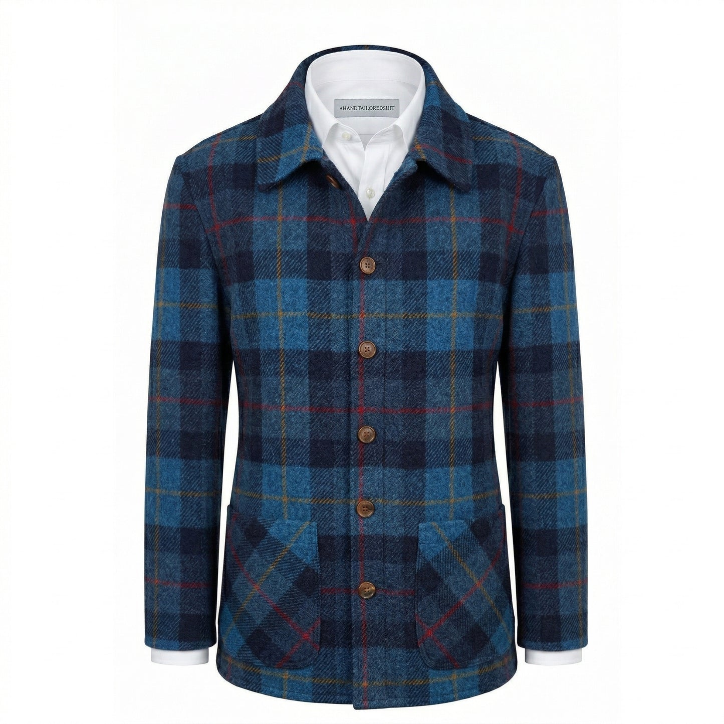 Harris Tweed Navy/Blue Overshirt