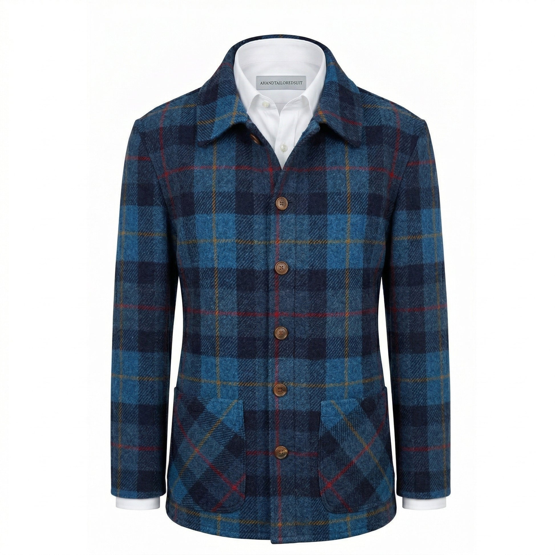 Harris Tweed Navy/Blue Overshirt