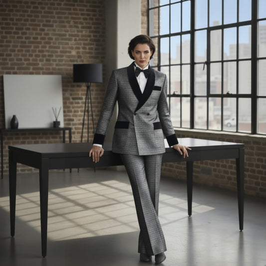 Ladies_Tuxedo_Silver_and_Black_Brocade_Suit