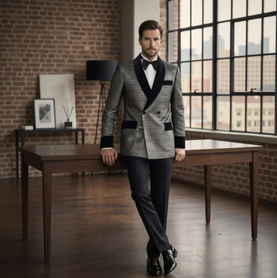Man_in_a_formal_suit_standing_in_a_room_with_large_windows_and_brick_walls.