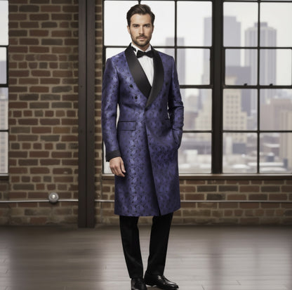 Man_wearing_a_blue_patterned_suit_with_a_black_bow_tie_in_an_urban_setting.