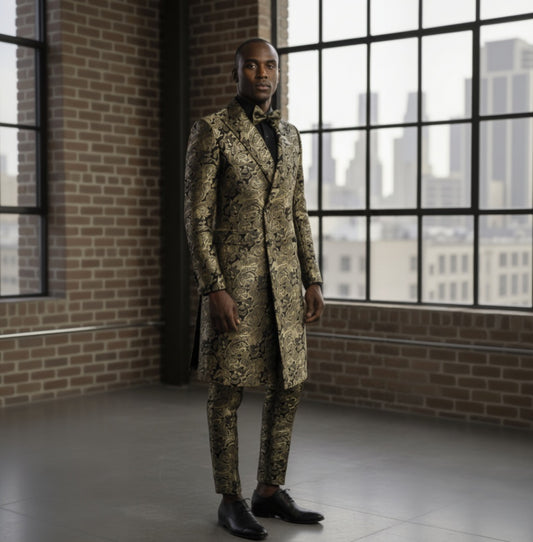 Man_wearing_a_patterned_suit_standing_in_a_room_with_large_windows_and_brick_walls