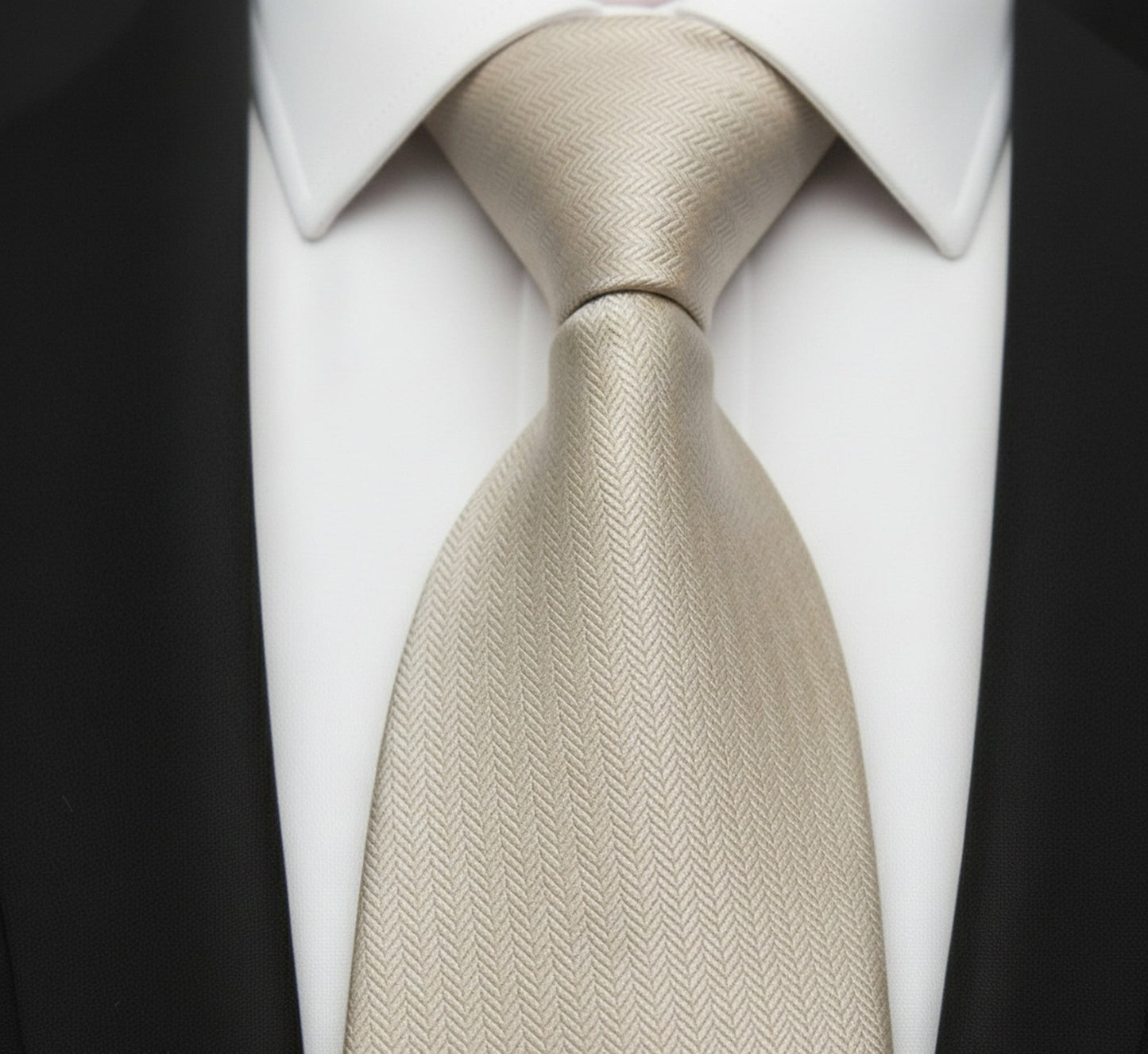 Mens Bespoke Necktie AD-2 Gold Stripe