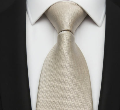 Mens Bespoke Necktie AD-2 Gold Stripe