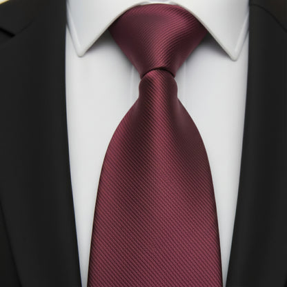 Mens Bespoke Necktie E-101 Rose Twill