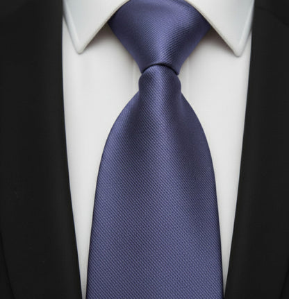 Mens Bespoke Necktie E-111 Purple/Blue