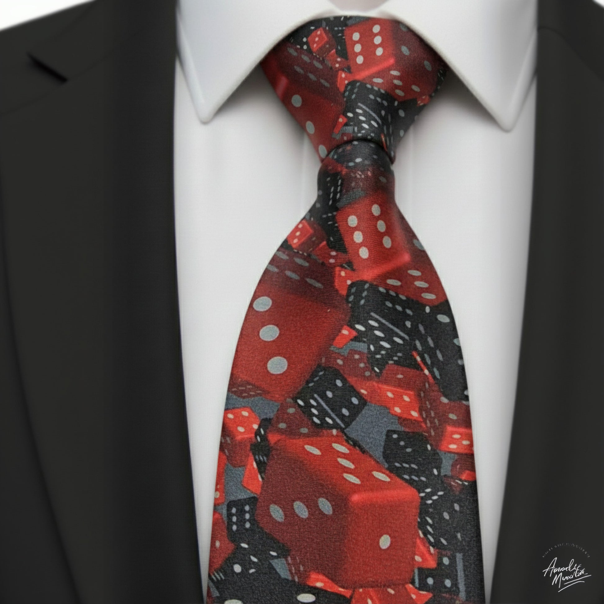 Mens Bespoke Necktie FL-36 The Dice
