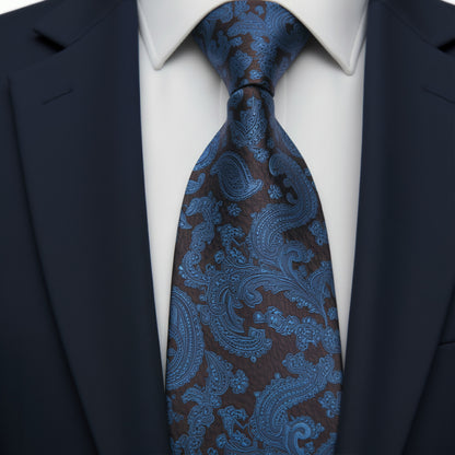 Mens Bespoke Necktie  P-180 Lion Paisley