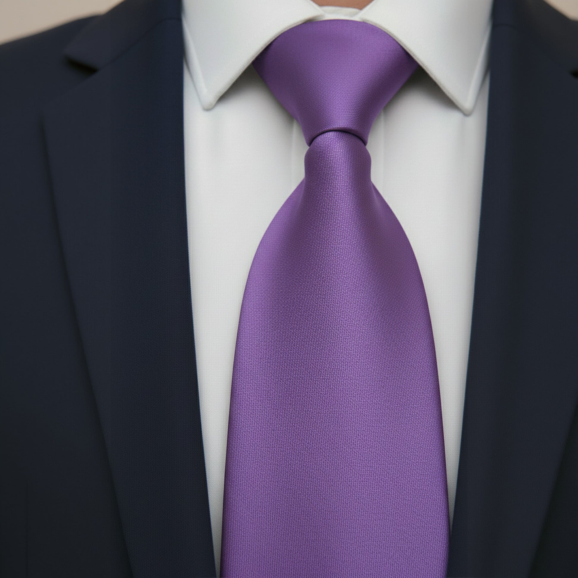 Mens Bespoke Necktie S-101 Lilac