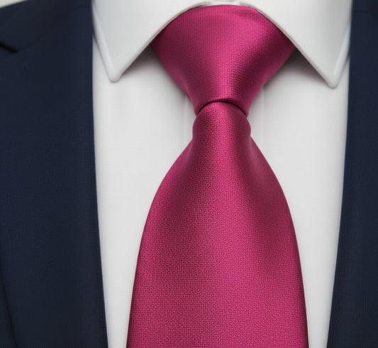 Mens Bespoke Necktie XW-03 Rose Plain