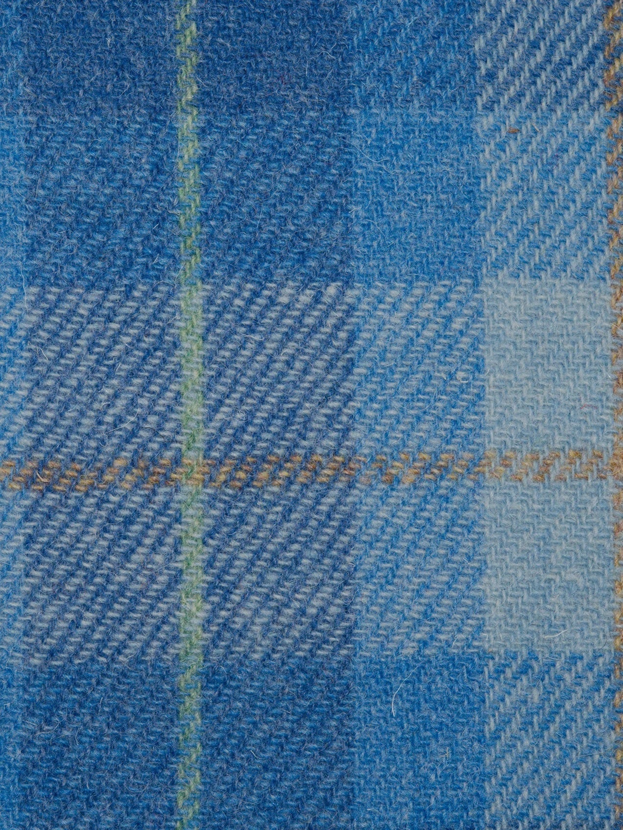 Harris Tweed Blue Check Overshirt 
