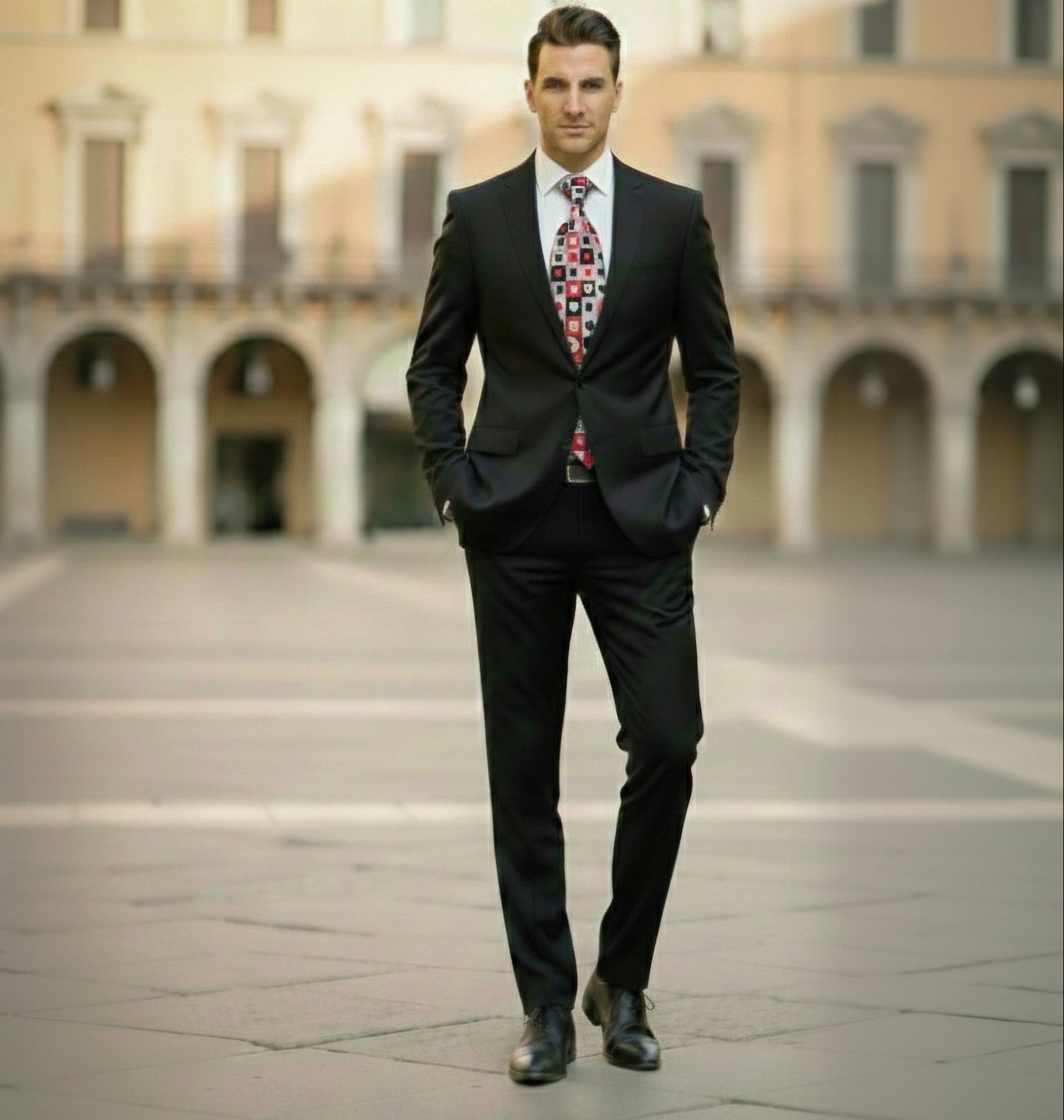 Mens Bespoke Necktie FL-40 Chess