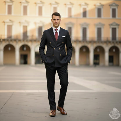 Mens Bespoke Necktie  P-187 Red/Green Paisley