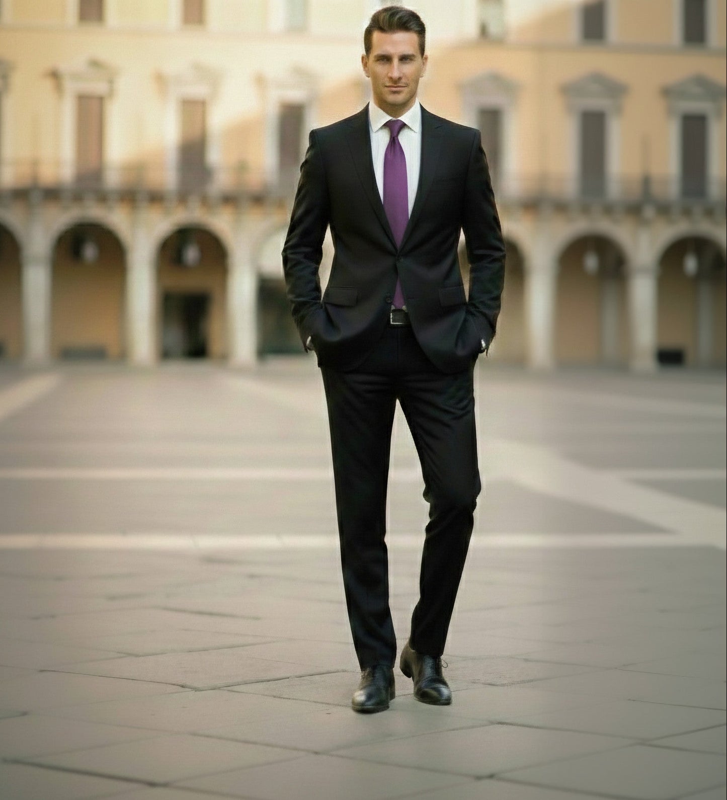 Mens Bespoke Necktie S-101 Lilac