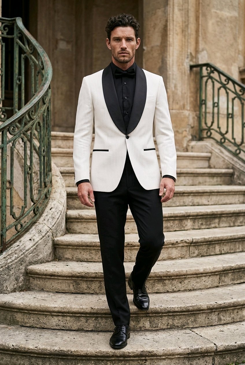 Mens_white_tuxedo_with_black_lapels_in_an_urban_setting.