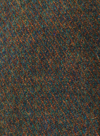 Orange & teal geometric diamond pattern