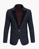 Tuxedo Black Circle Print Jacquard Jacket (Evening Wear Ceremony Book) J392/ J47109-200