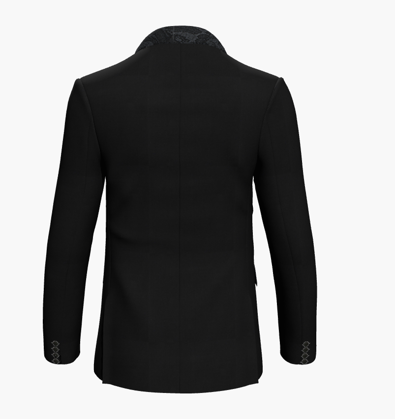 Tuxedo Plain Jet Black plus Contrast Jacquard Lapels (Evening Wear Ceremony Book) VBC 8876015730/ Plus Jacquard)