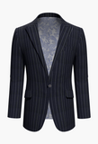 Dark Navy Pinstripe Super 110'S / Style No WL2335085