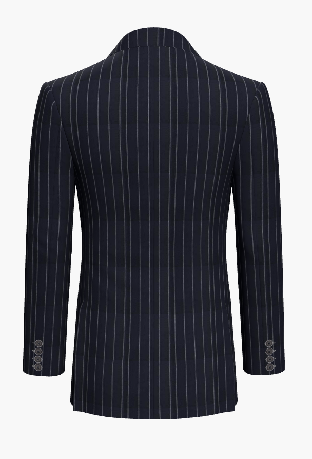 Dark Navy Pinstripe Super 110'S / Style No WL2335085