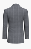 Grey Pinstripe Super 110'S/ Style No WL2335087