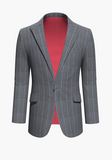 Grey Pinstripe Super 110'S/ Style No WL2335087