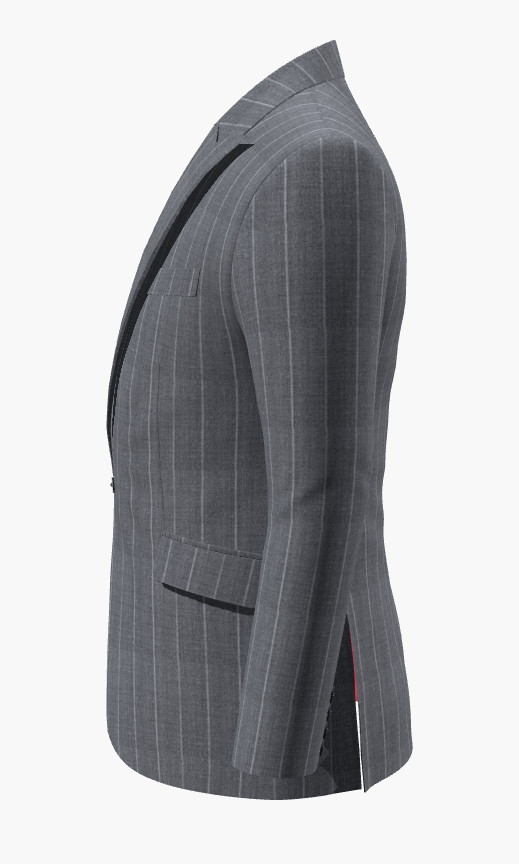 Grey Pinstripe Super 110'S/ Style No WL2335087