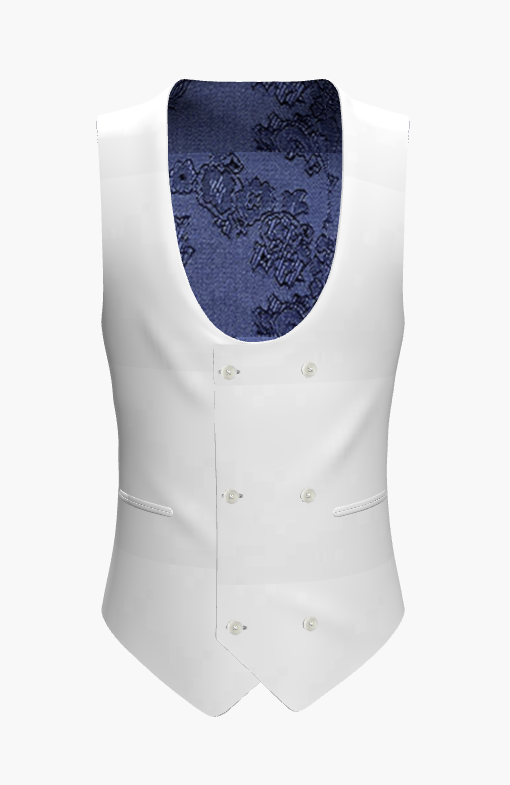 Waistcoat White Super 110'S / Style No WL2335036