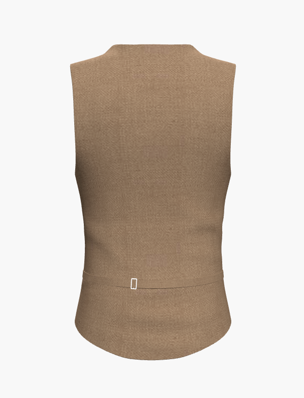 Waistcoat Tan Super 110'S/ Style No WL2335041