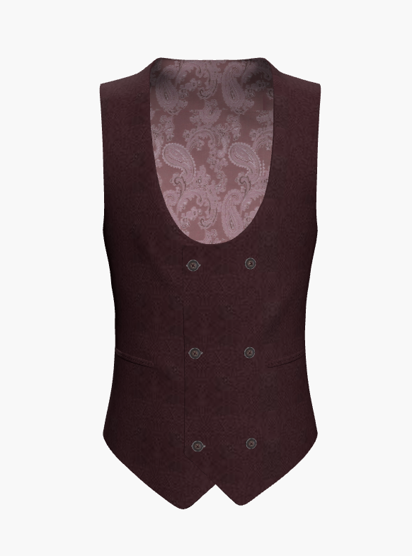 Waistcoat Dark Burgundy 110'S / Style No WL2335050