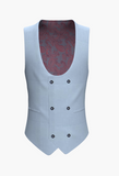 Waistcoat Light Blue Super 110'S / Style No WL2335057