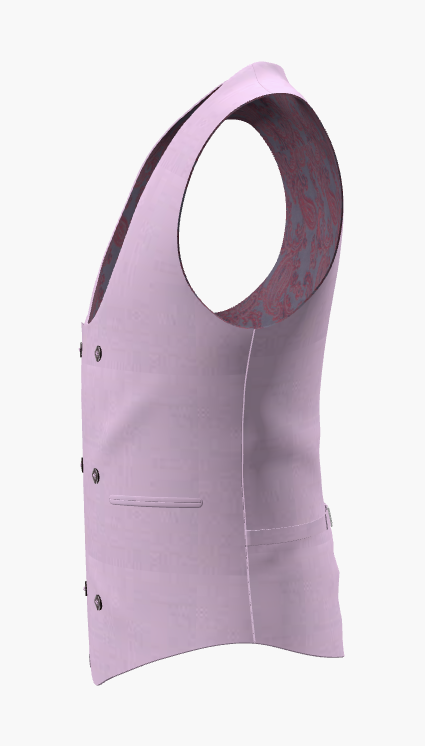 Waistcoat Light Purple Super 110'S / Style No WL2335066