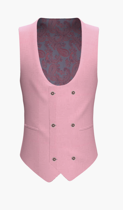 Waistcoat Pink Super 110'S  / Style No WL2335060