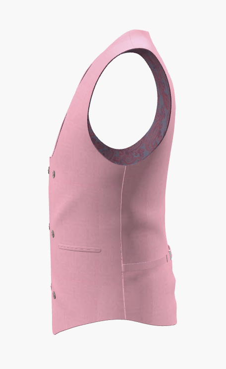 Waistcoat Pink Super 110'S  / Style No WL2335060