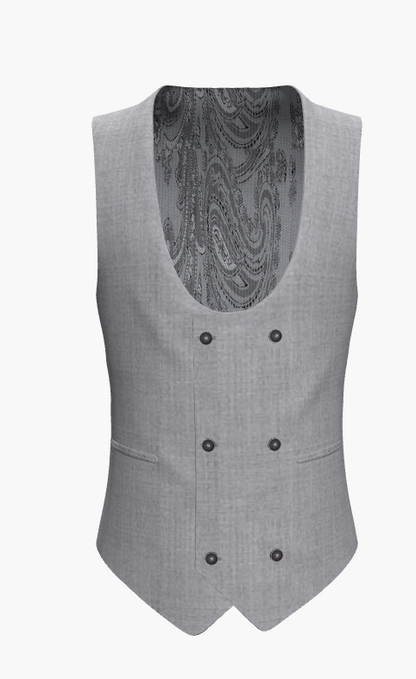 Waistcoat Light Grey Super 110'S  / Style No WL2335054