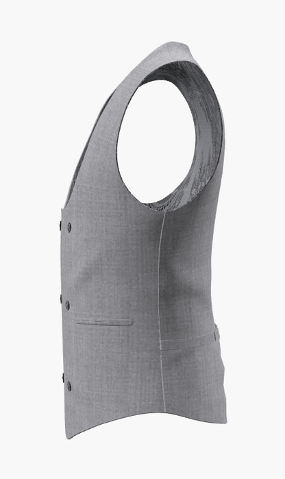 Waistcoat Light Grey Super 110'S  / Style No WL2335054