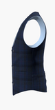 Waistcoat Navy Blue Check Super 110'S / Style No WL2335109