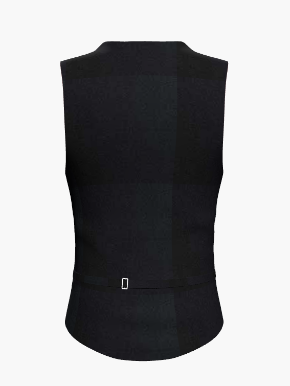 Waistcoat English Wool Black Super 110'S/ Style No WL2335014